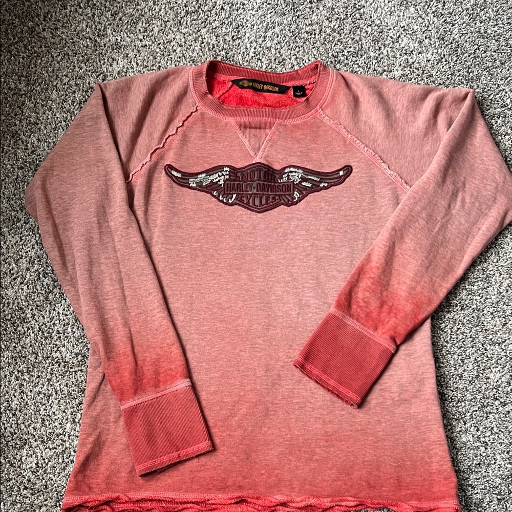 Harley Davidson long sleeve crew neck sweatshirt